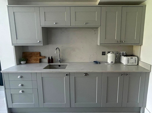 Howdens dove grey - grey, kitchen