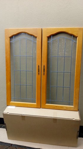 Pair solid light - oak, glass