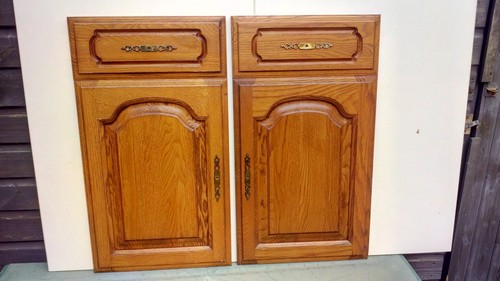 Pair solid medium - solid, oak