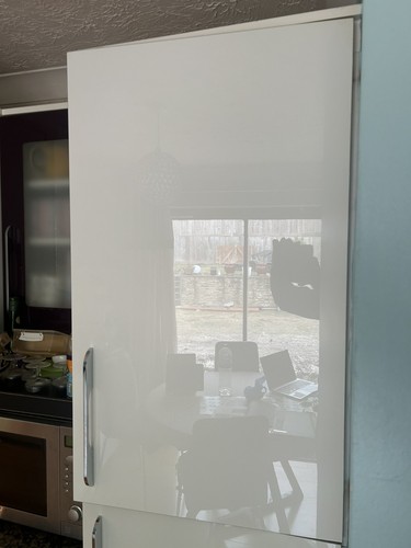 White gloss cupboard door - white,