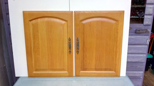 Pair solid light oak - of,